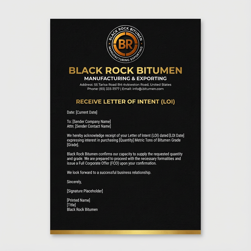 Black Rock Bitumen manufacturing and Exporting