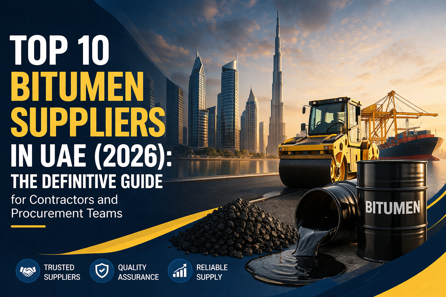 Top 10 Bitumen Suppliers in UAE (2026): The Definitive Guide for Contractors and Procurement Teams