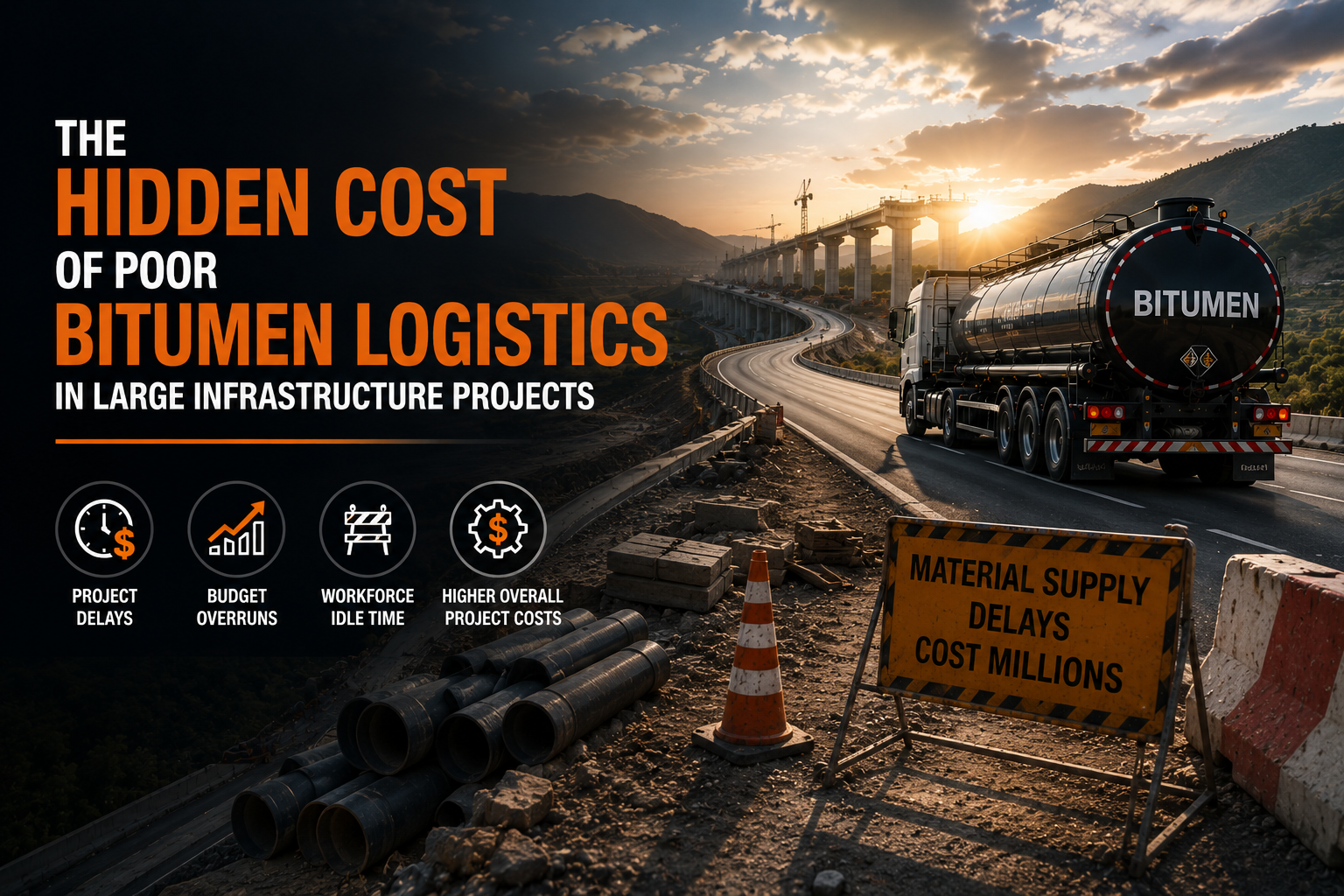 The Hidden Cost of Poor Bitumen Logistics in Large Infrastructure Projects
