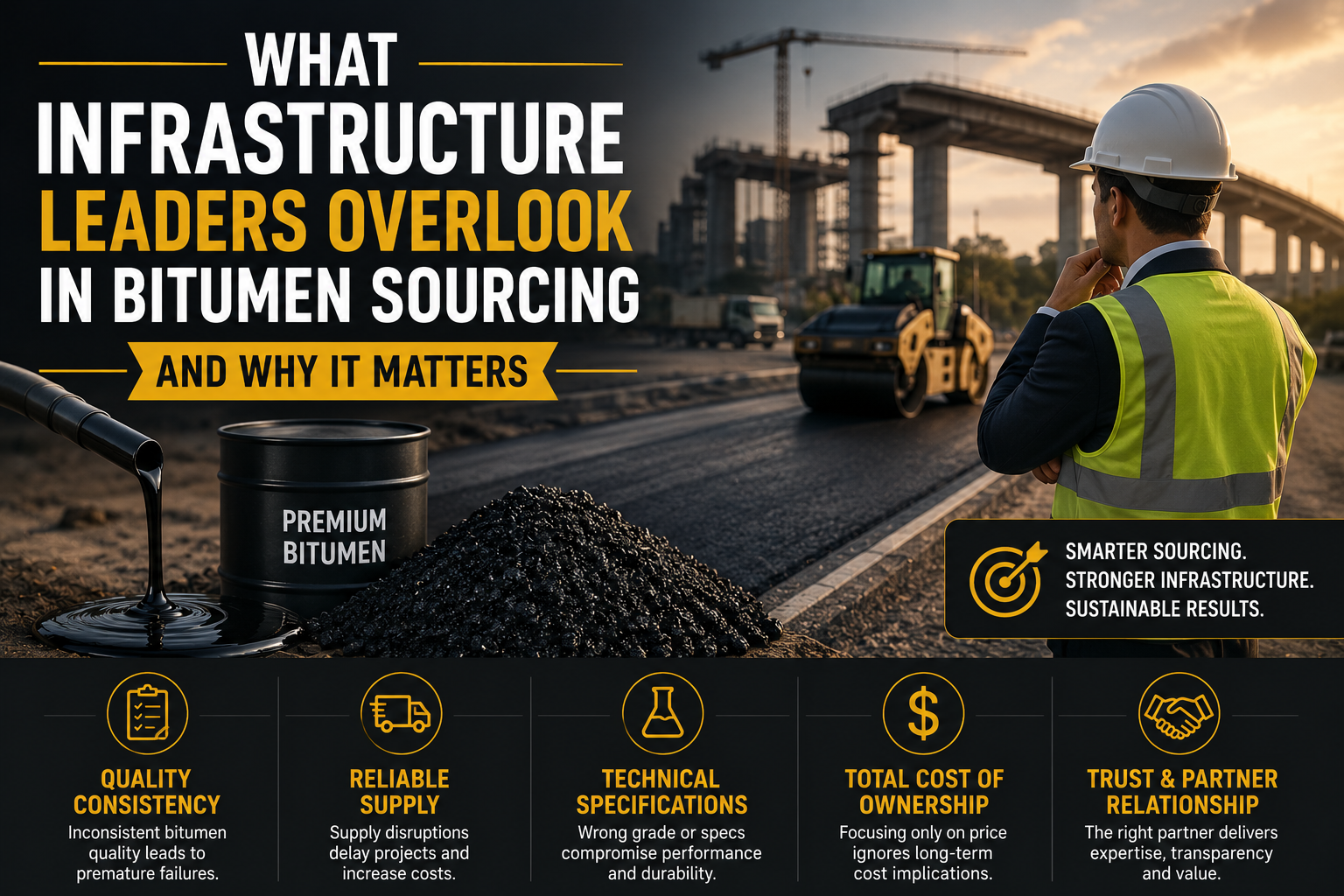 What Infrastructure Leaders Overlook in Bitumen Sourcing and Why It Matters