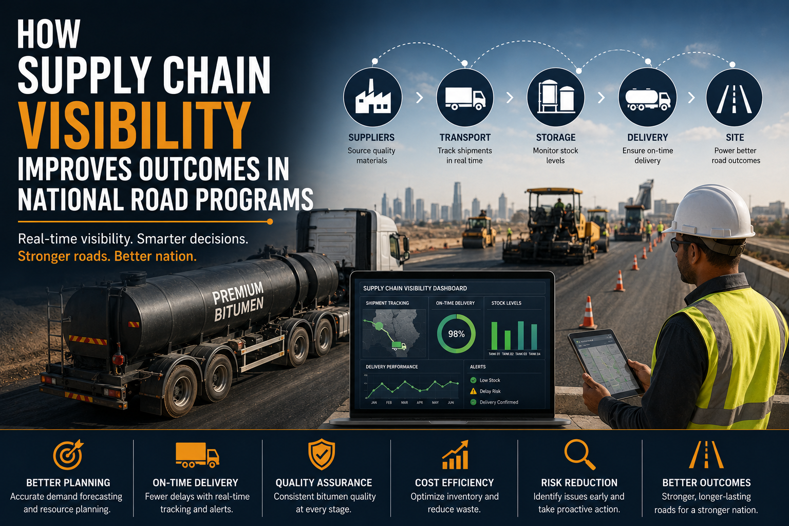 How Supply Chain Visibility Improves Outcomes in National Road Programs