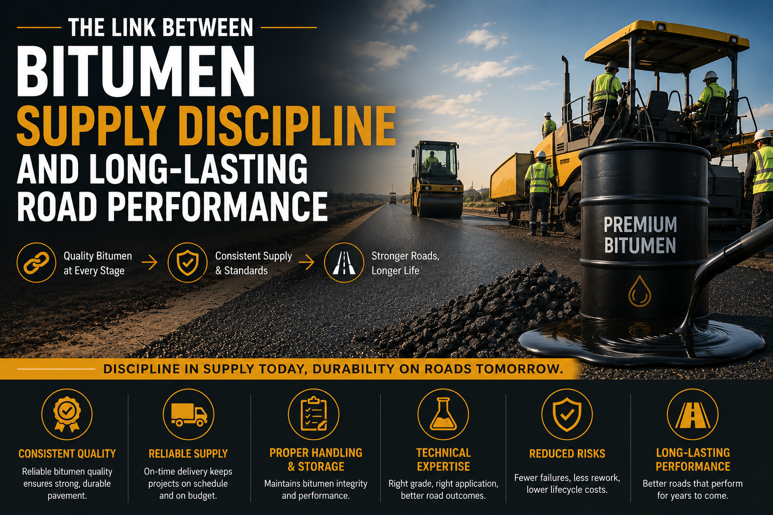 The Link Between Bitumen Supply Discipline and Long-Lasting Road Performance