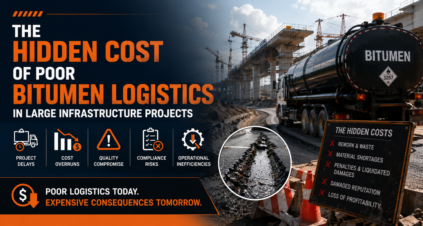 The Hidden Cost of Poor Bitumen Logistics in Large Infrastructure Projects