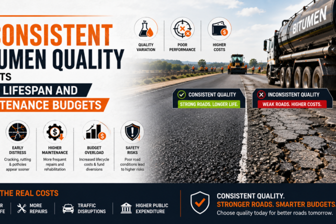 How Inconsistent Bitumen Quality Impacts Road Lifespan and Maintenance Budgets