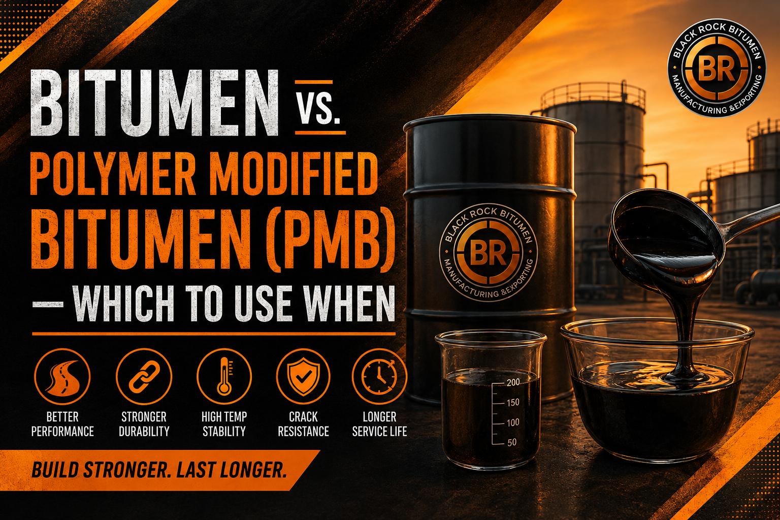 Bitumen vs. Polymer Modified Bitumen (PMB) — which to use when