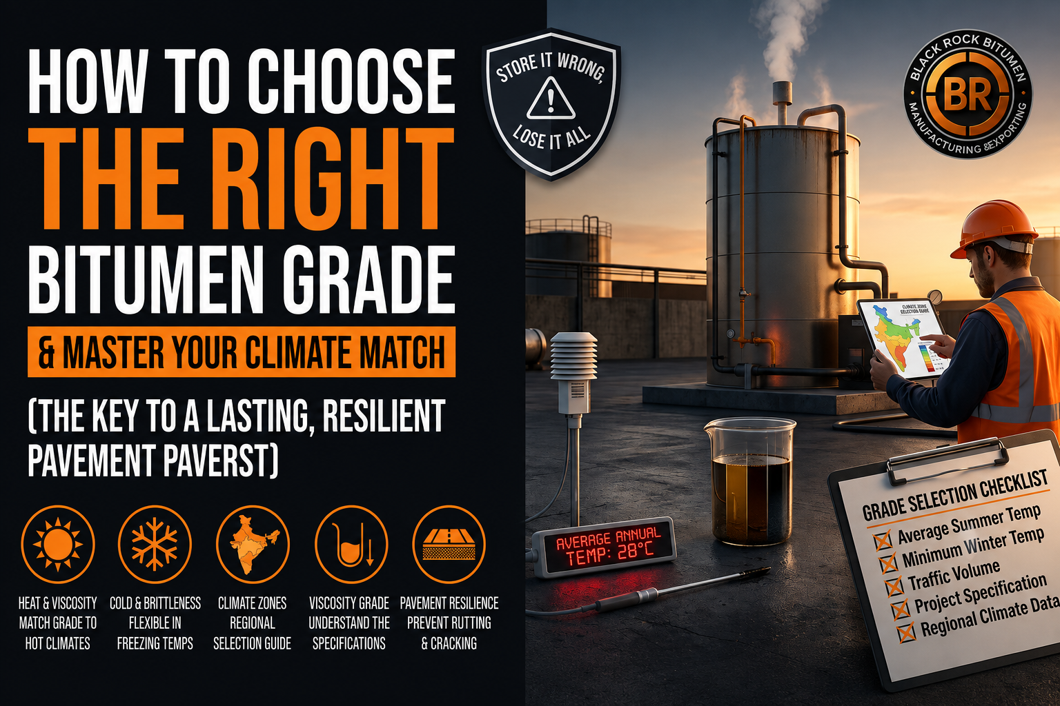How to Choose the Right Bitumen Grade for Your Climate
