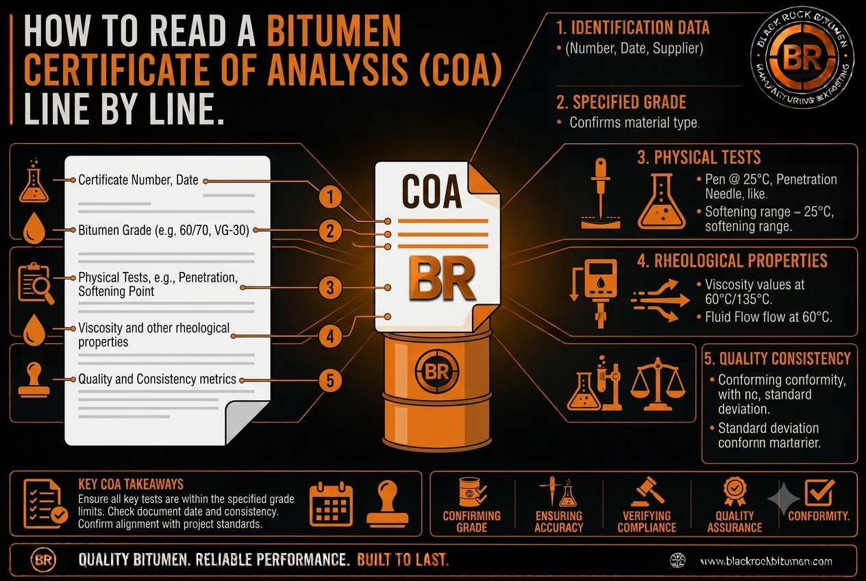 How to Read a Bitumen Certificate of Analysis (COA) Line by Line