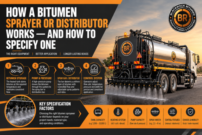 How a Bitumen Sprayer or Distributor Works — and How to Specify One
