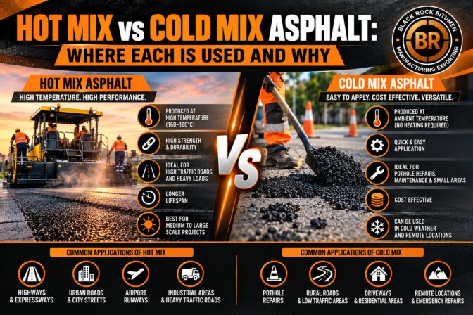 Hot Mix vs Cold Mix Asphalt: Where Each Is Used and Why